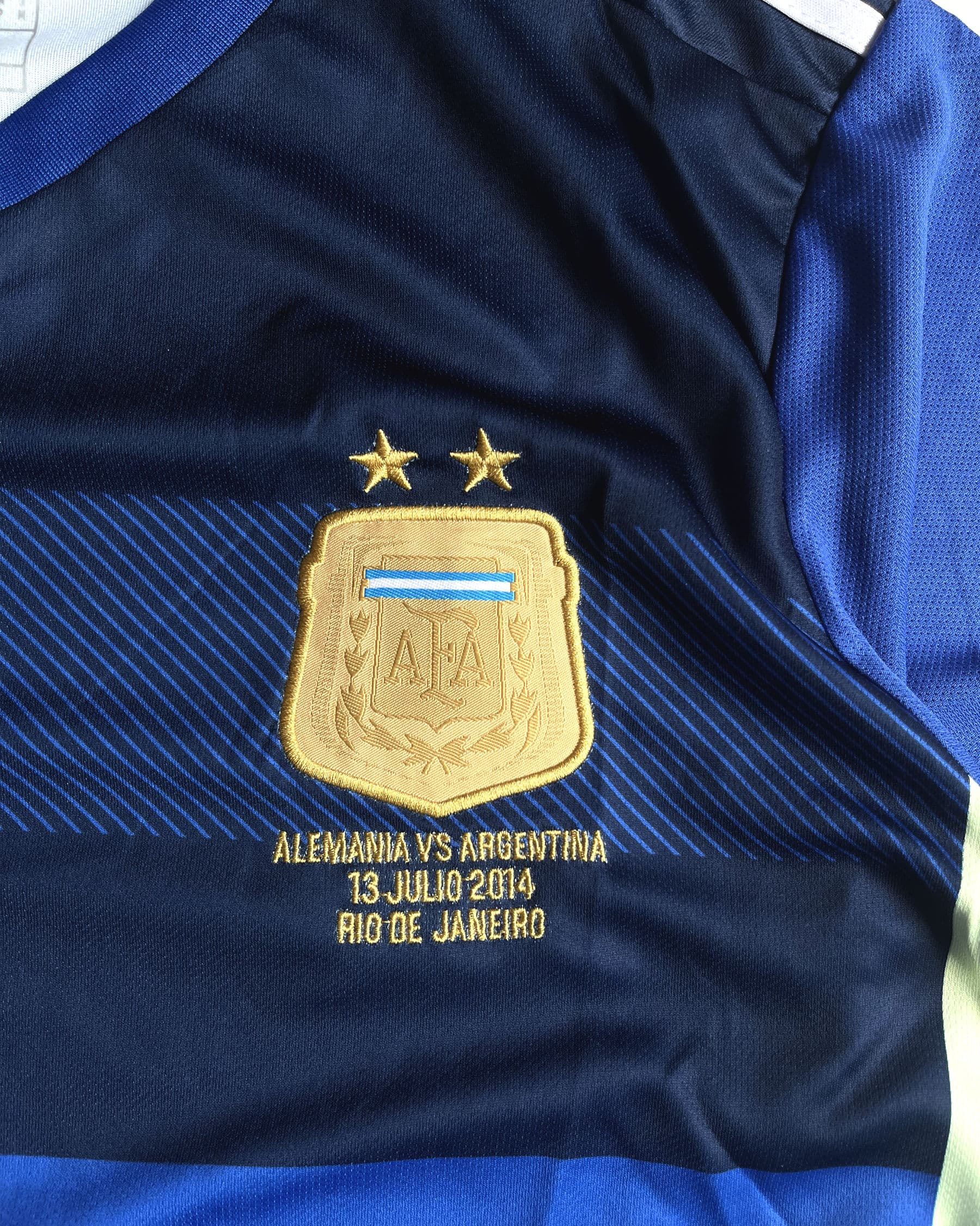 Thumbnail 3 of Argentina Away 2014 WC final kit